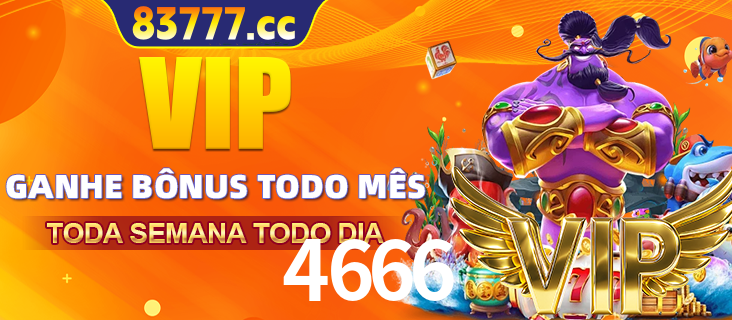 Banner promocional do 4666 oferecendo 100% de recompensas adicionais contínuas para quem fizer o login diário (Daily sign-in), com um mascote de coelho.