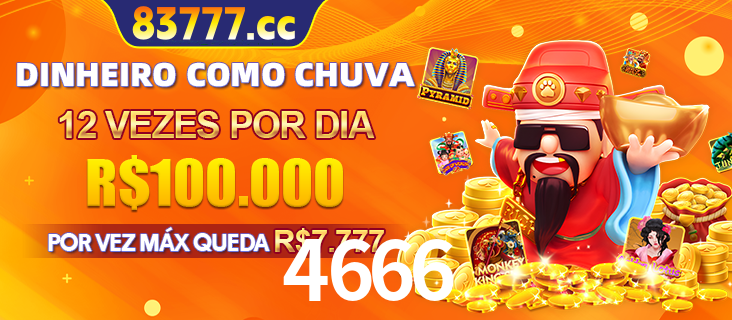 Banner do programa de recompensas Recomende para amigos do 4666, detalhando os bônus por convidar amigos, com prêmios que chegam a R$288.888.